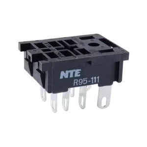 NTE R95-111, 8 Pin Midget Blade (0.187") Relay Socket ~ Panel Mount - Picture 1 of 1