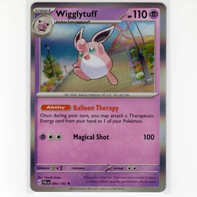 Pokémon TCG Wigglytuff 084/193 Sv02: Paldea Evolved Holo Rare Card EN-NM 2023 - Image 1 of 3