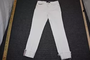 Tommy Hilfiger Denim Jeans Damen Größe 6 mittelgroßer Rise Tribeca dünn weiß mit Reißverschluss fliegen - Bild 1 von 22