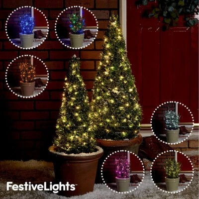 2m/10m/20m Christmas Battery LED Multi Function Firefly String Fairy Wire Lights - Image 1 of 4