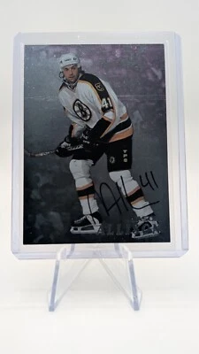 JASON ALLISON AUTOGRAPHED 1998 IN THE GAME BE A PLAYER #156 - BOSTON BRUINS - Image 1 of 3