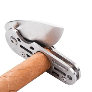 Edelstahl Zigarrenschneider Messer Tasche Zigarrenstanzer Reise Zigarrenschere - Bild 1 von 8