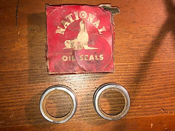 Sellos de aceite de rueda delantera Hudson Rambler Nash Ambassador 1955-1956-1957 nuevos de lote Foto 1 de 2
