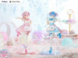 TENITOL Re:ZERO Yumekawa Maid Rem & Ram Set Figura - Imagen 1 de 12