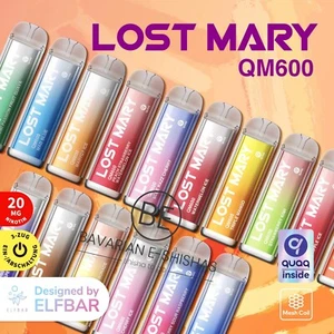 Lost Mary E Shisha by ELFBAR mit Nikotin QM 600 Züge Einweg E-Zigarette 20mg