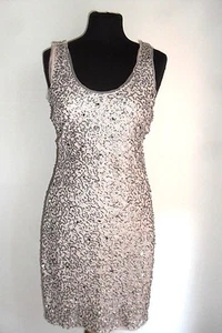 ELEGANTE E PRESTIGIOSO VESTITO ABITO ZARA T. S CON RICAMI E PAIETTES - Foto 1 di 12