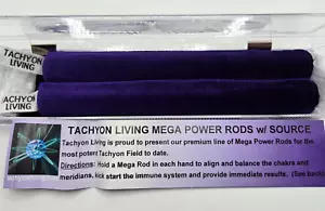 Tachyon Living Power Aste Energetiche per Chakra con Source Love / 2 Aste ~ 7 in lunghe - Foto 1 di 7
