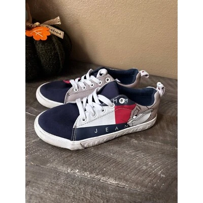 Tommy Hilfiger новый Legacy X пространства Jam Looney Tunes серый синий туфли молодежный размер 1 - Изображение 1 из 4