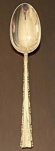 LUNT MADRIGAL SERVING SPOON-STERLING SILVER FLATWARE-8-1/4 INCHES-NO MONO-USED - Picture 1 of 5
