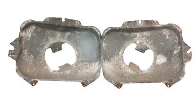 Soporte de montaje para cucharones de faros Jeep Wrangler YJ 87-95 PAR de rejilla OEM Foto 1 de 4