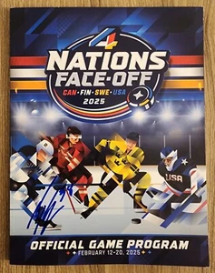Brandon Hagel Signed Canada Official 2025 4 Nations Face-Off Program RAD - Picture 1 of 1