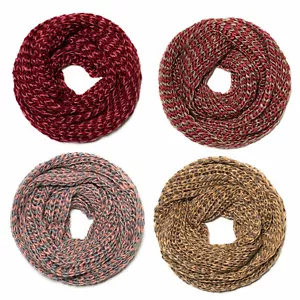 Strickschal Loopschal Rundschal zweifarbig Schal weich Grobstrick-Look extradick - Bild 1 von 7