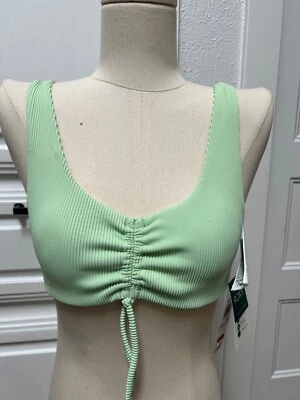 Junior ROXY Active New Bralette Top Swim Size S Key Lime Green MSRP $50 - Image 1 of 4