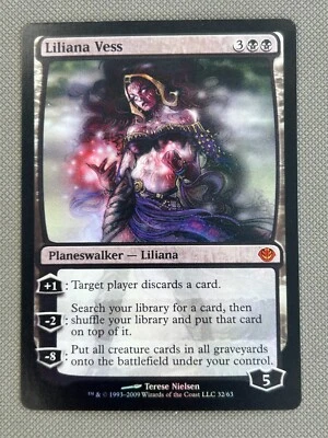 Lámina Liliana Vess Magic The Gathering ** Antología de mazos de duelo: Garruk vs. Liliana ** Inglés Foto 1 de 2