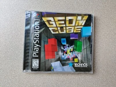 Sony PlayStation 1 PS1 CIB COMPLETE TESTED Geom Cube 1995 JEWEL CASE VARIANT - Image 1 of 4