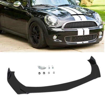 For MINI Cooper R50 R53 R56 R58 R60 F56 Front Bumper Lip Splitter Spoiler Glossy - Imagem 1 de 4