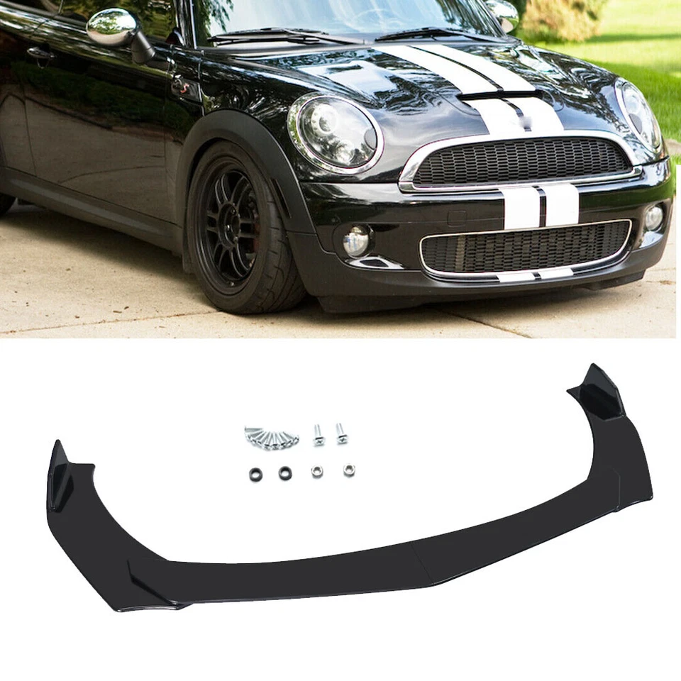 For MINI Cooper R50 R53 R56 R58 R60 F56 Front Bumper Lip Splitter Spoiler Glossy Foto 1 de 4
