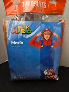 Super Mario One Piece Union Suit Costume Pajamas Youth Size 10-12 Kids Child NWT - Picture 1 of 4