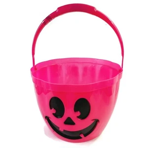 Limited Edition T-Mobile Tuesdays Pink Pumpkin Halloween Bucket Handle Lights Up - Picture 1 of 10