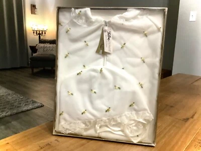 DE COLECCIÓN UNISEX 1960 INFANTIL BANDERÍN DURMIENTE GORRO BAUTIZO?SEDA GARRA ZEPHYR NUEVO EN CAJA Foto 1 de 4