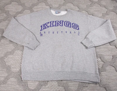 Sudadera De Colección Sacramento Kings Para Hombre Grande Gris Lee Sport Nuez moscada Hecha en EE. UU. Foto 1 de 4