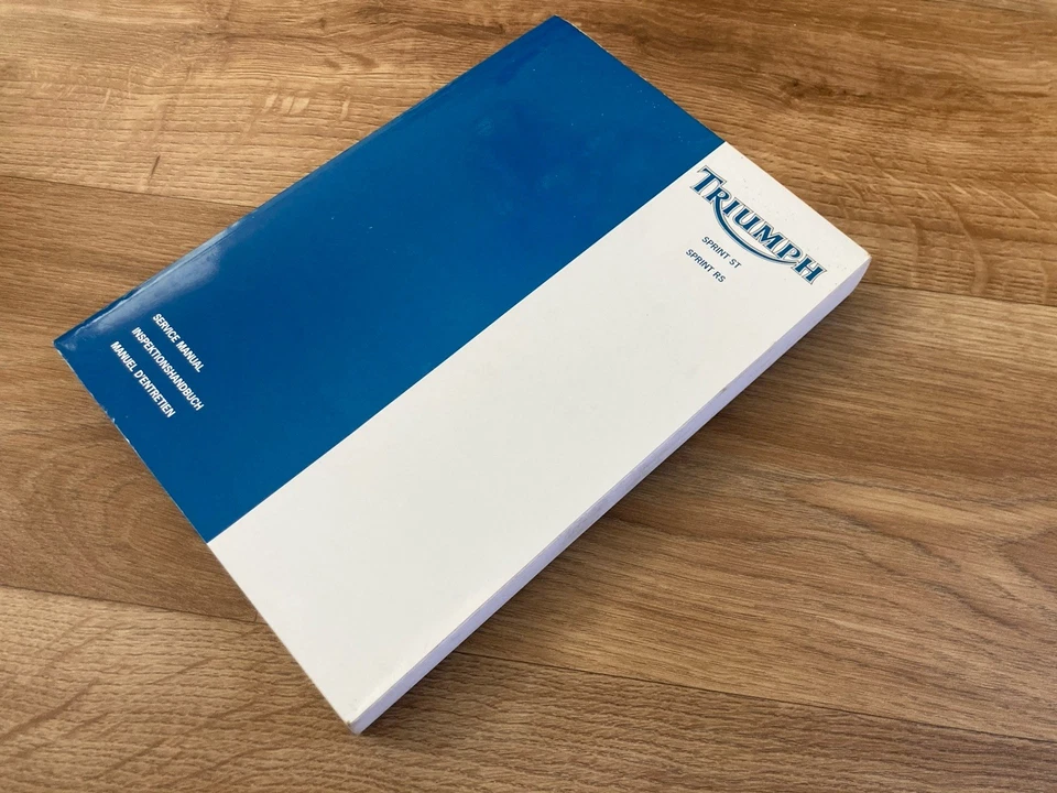 Genuine 1999 Triumph 955 Sprint ST & RS English Workshop Manual 3850760 issue 3 - Image 1 of 4