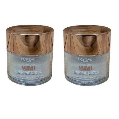 Pack of 2 L'Oreal Lumi Shimmerista Loose Highlighting Powder, Moonlight 505 - Image 1 of 4