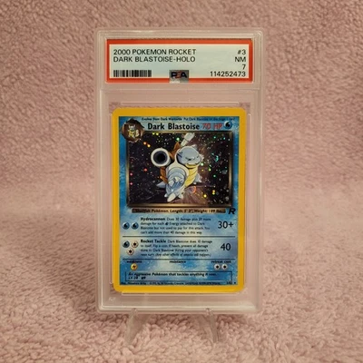 2000 Pokemon Rocket #3 Dark Blastoise Holo PSA 7 - Image 1 of 3