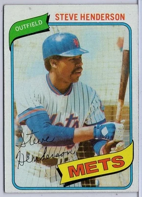 1980 Topps #299 Steve Henderson in EXMT Condition Mets - Image 1 of 2