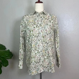 Camisa J.CREW Para Mujer Talla 2 Liberty Tapiz Estampado Floral Ajuste Clásico Algodón - Imagen 1 de 12