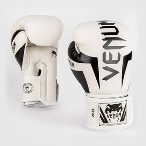 Venum Elite Boxing Gloves - White/Black - Picture 1 of 5