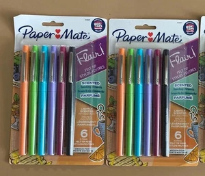 2x Bolígrafos Paper Mate Flair Sunday Brunch Punta de Fieltro Perfumada Punto Medio 6 unidades - Imagen 1 de 1