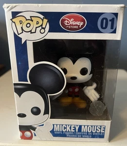Funko Pop Mickey Mouse #01 - Red Label Disney Store - Vaulted NICE! RARE - Picture 1 of 10