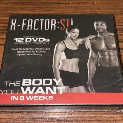 NEW X-FACTOR: ST by WEIDER 12 DVD SET 8-Week Workout Program Abs Yoga Total Body Foto 1 de 3