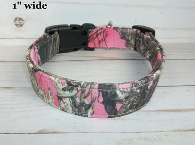 Pink True Timber MC2 Camo Terri"s Collar de Perro Hecho a Medida Ajustable Caza Foto 1 de 4