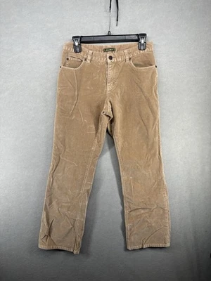 Pantalones de pana relajados Eddie Bauer para mujer novio beige talla pequeña 6 Y2K Foto 1 de 4