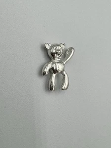 Sterling Silver Teddy Bear Charm Pendant Kids Children .925 Mexico Taxco Guerrer - Picture 1 of 4