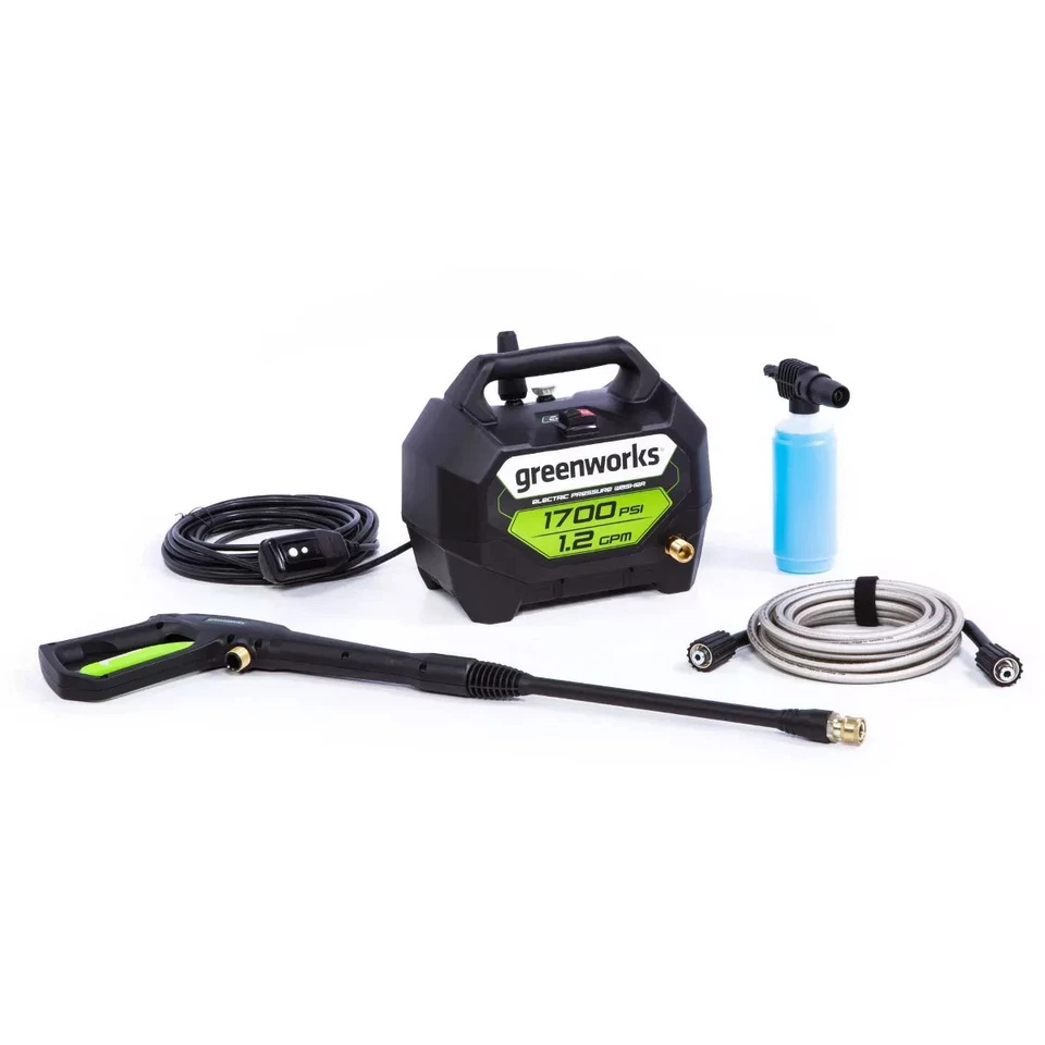 GreenWorks 1700-psi 1.2-gpm Cold Water Electric Pressure Washer