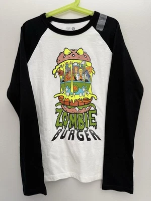 NUEVA Camiseta Gap x WB Scooby Doo Zombie Burger Niños Manga Raglán | Grande 10-11 años Foto 1 de 4