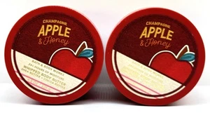 BATH & BODY WORKS CHAMPAGNE APPLE & HONEY WHIPPED BODY BUTTER 8oz (x2) - Picture 1 of 2