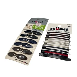 Vintage y2K Scunci Hair Clips Snaps Barretts New in Package Lot of 2 packs - Picture 1 of 5