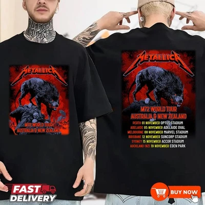 M72 World Tour Legend Heavy Metal Tour Shirt - Black Colors, Full Size - image 1 of 4