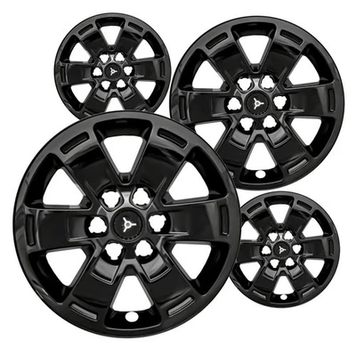 Impostor Wheel Skins Gloss Black 16 Inch Rims Set of 4 for Chevy GMC Colorado Ca - Image 1 of 4