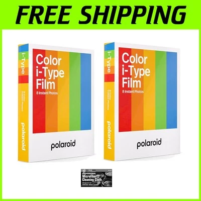 64 ASA i-Type Instant Film for Polaroid Cameras - Vibrant 2-Pack Experience - Image 1 of 4