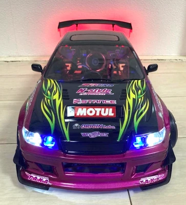 TOYOTA Chaser LED Custom RC Car Body Only 1:10 All Painted PANDORA - Image 1 of 4