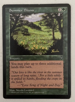 1x Summer Bloom Visions MTG Magic the Gathering MP - Image 1 of 2
