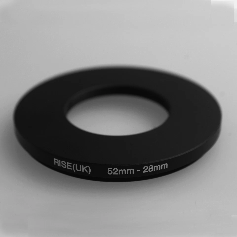 RISE(UK) 52mm-28mm 52-28 mm 52 to 28 Step down Ring Filter Adapter black - Image 1 of 3