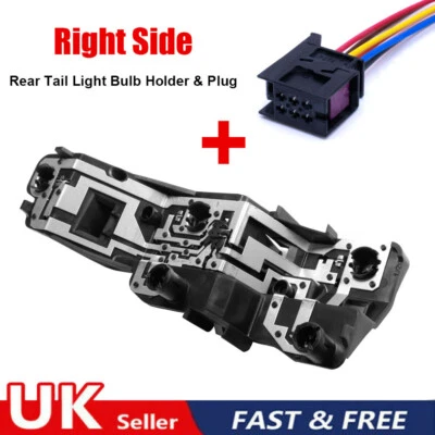 FOR AUDI A1 11-16 REAR RIGHT DRIVER SIDE TAIL LIGHT BULB HOLDER + WIRING PLUG - Image 1 of 4