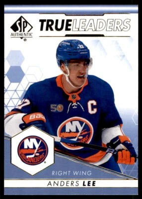 2022-23 SP AUTHENTIC TRUE LEADERS BLUE ANDERS LEE NEW YORK ISLANDERS #TL-24 - Image 1 of 2