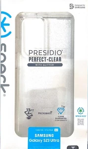 Presidio Perfect-Clear with Samsung Galaxy S23 Ultra Case - Gold Glitter - Picture 1 of 3